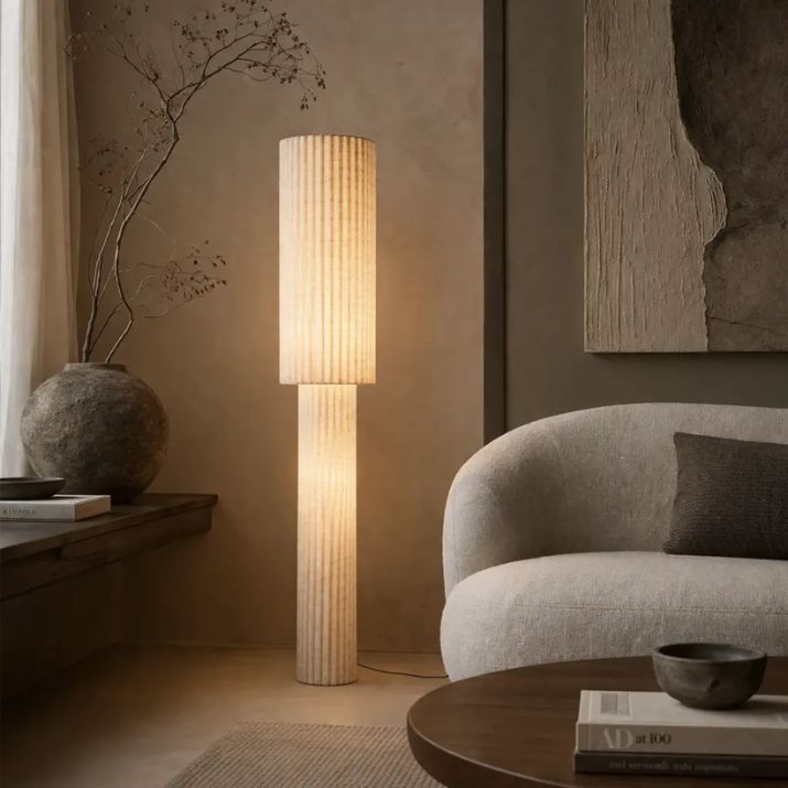 ALCONA Floor Lamp - Beige