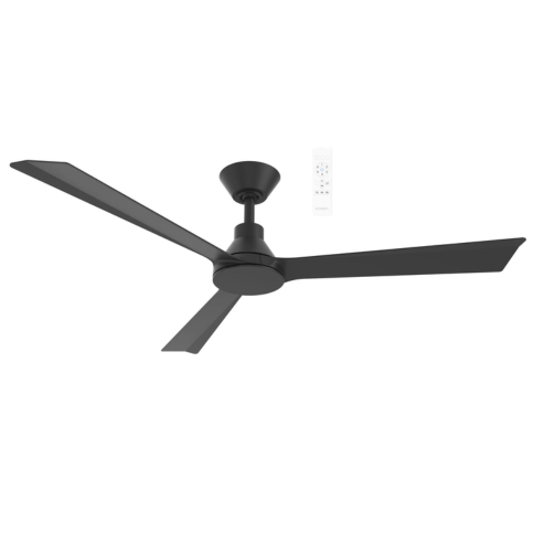 Riviera DC 52″ Matt Black Smart Ceiling Fan With WIFI Remote Control
