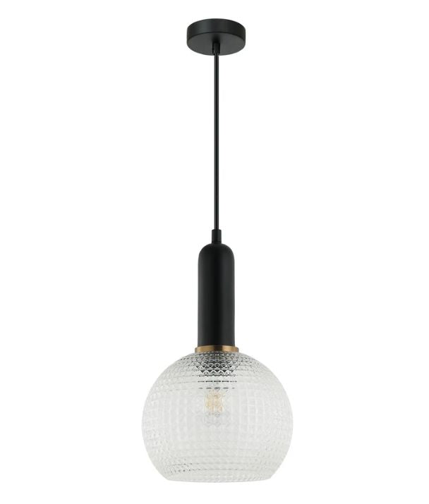 PELOTA: Modern Interior Wine Glass Segmented Glass Pendant Lights - Clear