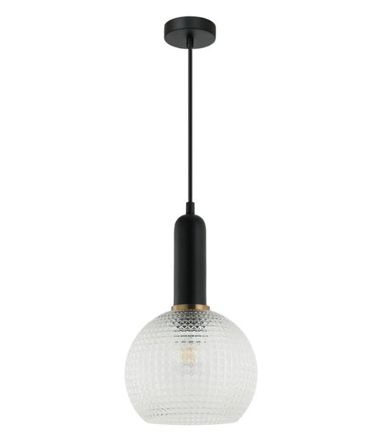 PELOTA: Modern Interior Wine Glass Segmented Glass Pendant Lights - Clear