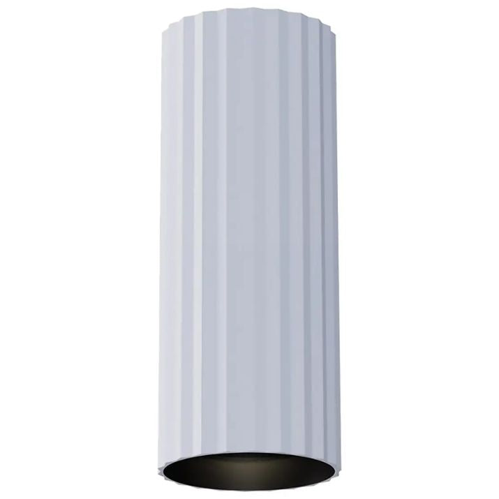 Calibo Canary Fluted 300mm Surface Mounted Downlight - White