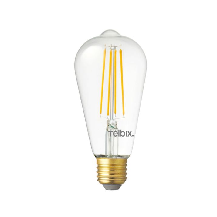 E27 ST64 8W LED Pilot Filament Globe Dimmable - 5000K