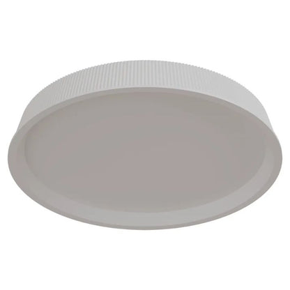 Calibo Kinglet Round 450mm Fluted LED Flush Mount Ceiling Light - White