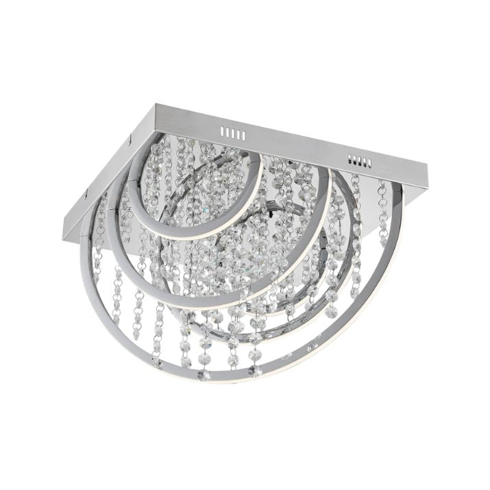 LUXIA 45CM Pendant Light Square - Chrome