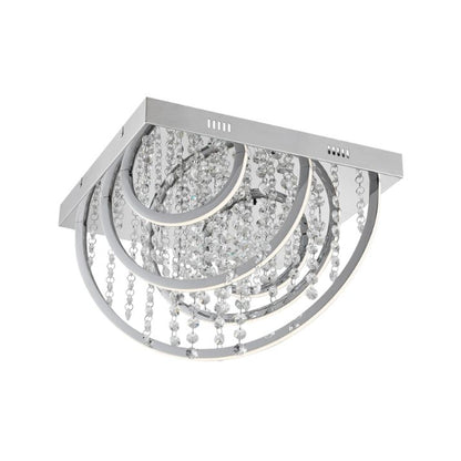 LUXIA 45CM Pendant Light Square - Chrome
