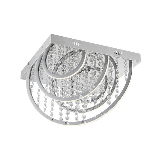 LUXIA 45CM Pendant Light Square - Chrome
