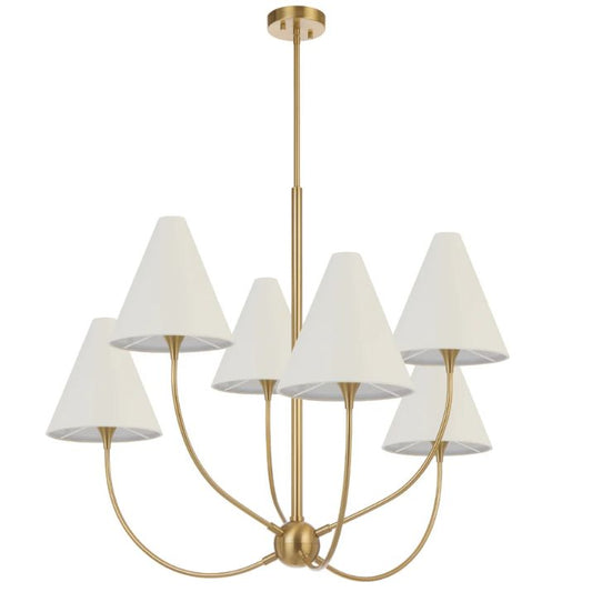 Farnix 6 Light Pendant - Antique Gold