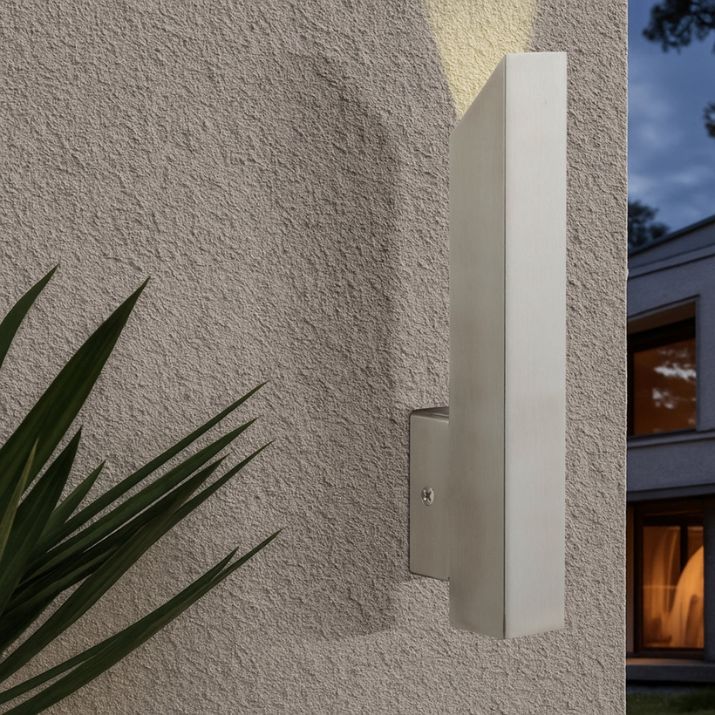 Vostel Single Exterior Wall Light - Stainless Steel