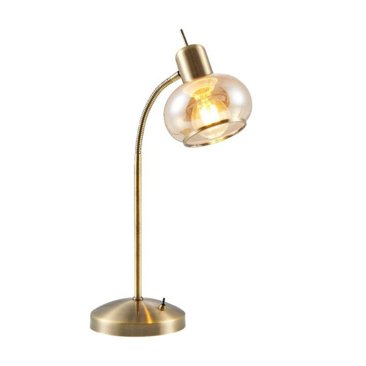 MARBELL Table Lamp - Antique Brass / Amber