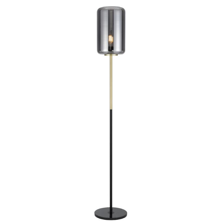 KOROVA Floor Lamp - Brass Matt/Smoke