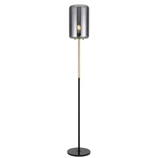 KOROVA Floor Lamp - Brass Matt/Smoke