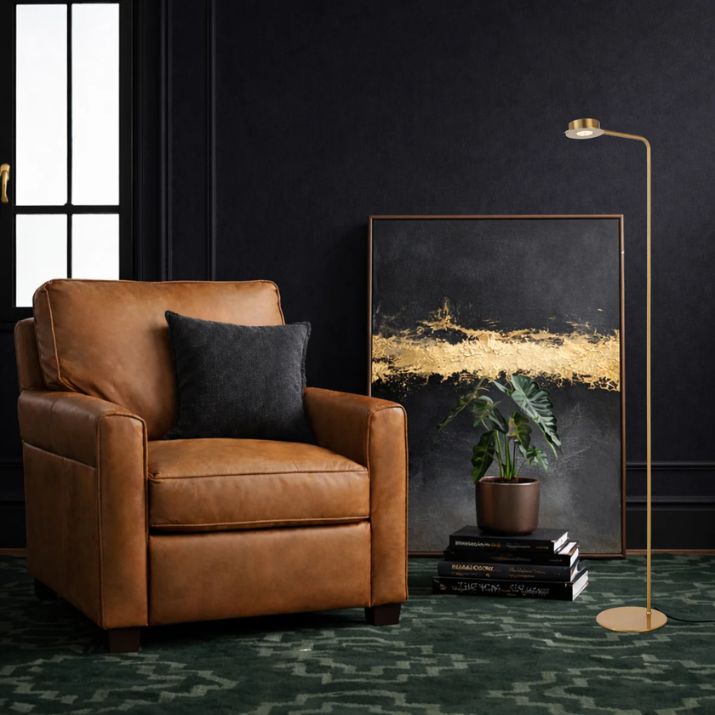 Tarell Floor Lamp - Antique Gold