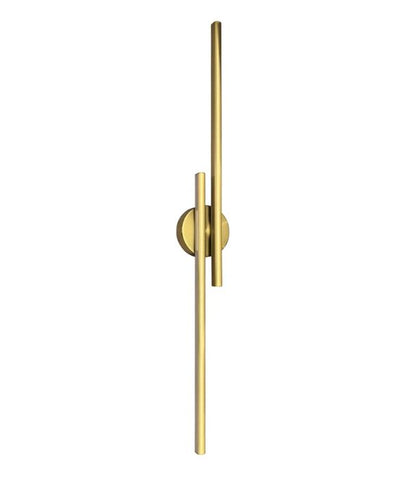 RACHA: Interior Linear LED Tri-CCT Wall Light - Brass