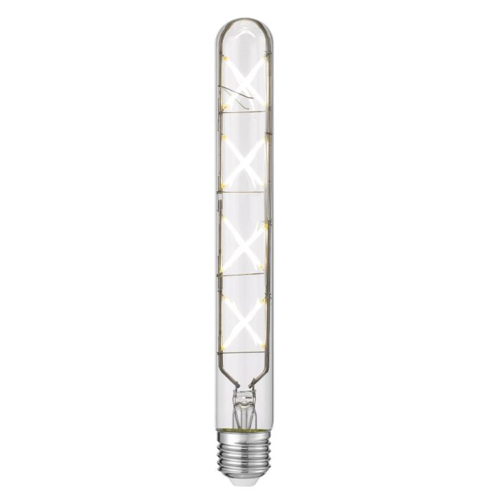 E27 T30 8W LED Tubular X Filament Globe Clear Dimmable - 4000K