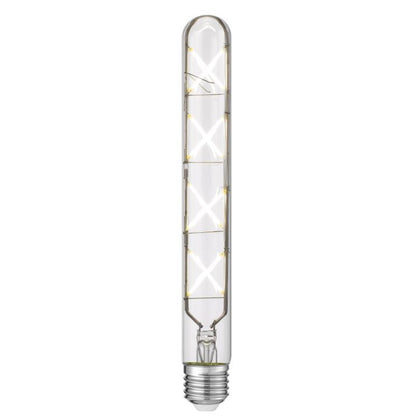 E27 T30 8W LED Tubular X Filament Globe Clear Dimmable - 4000K