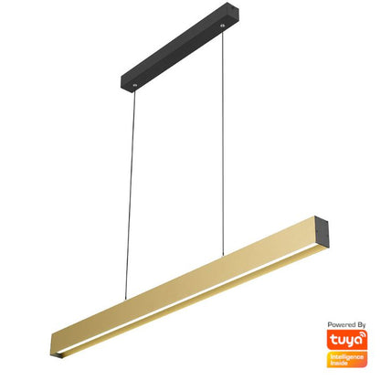 NAVARO 120CM Linear Pendant Light - Gold | Black