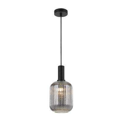 BONURA 14CM Pendant Light - Black/Smoke