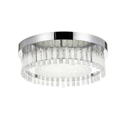 ANDELA ROUND 30W Oyster Dimmable Ceiling Light - Chrome