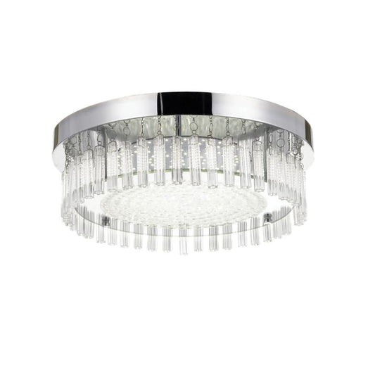 ANDELA ROUND 30W Oyster Dimmable Ceiling Light - Chrome
