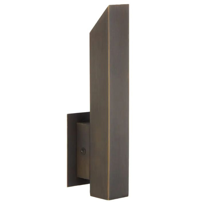 Vostel Single Exterior Wall Light - Antique Brass