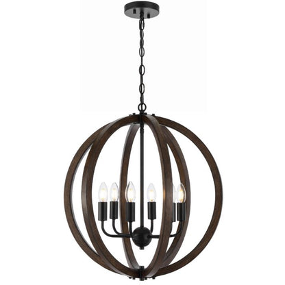 VESTAL 6 Pendant Light - Black