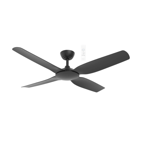 Viper DC 52″ Matt Black 4 Blade Smart Ceiling Fan With WIFI Remote Control