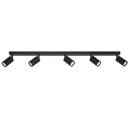 PICARD 5 Light Ceiling Spotlight - Black