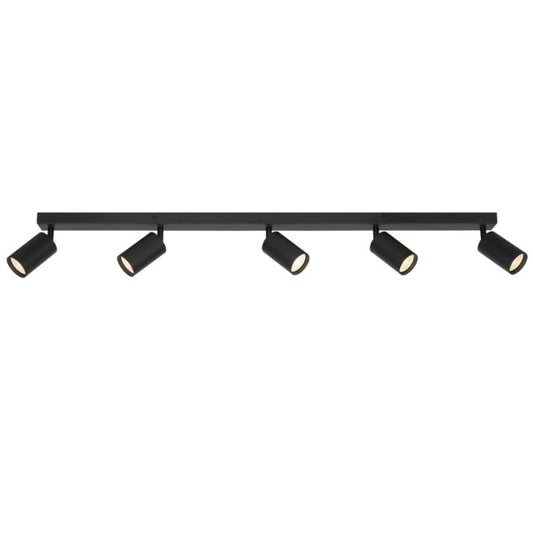 PICARD 5 Light Ceiling Spotlight - Black