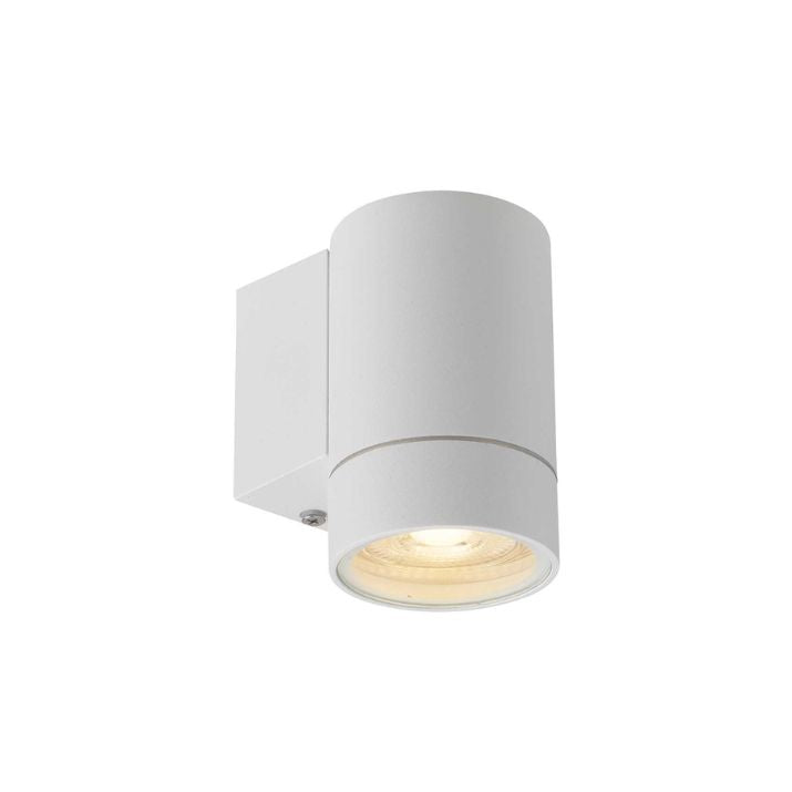 KMAN Single Exterior Wall Light - White