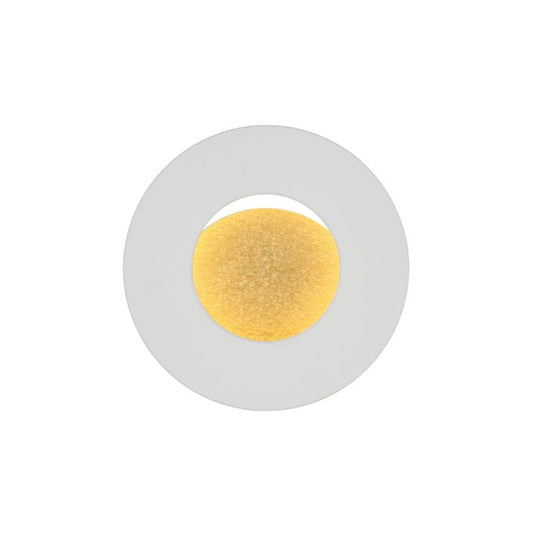 PELZER 20CM LED Wall Light - White/Gold