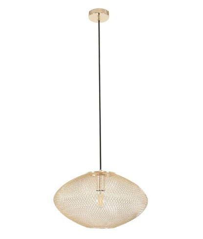 GOLPE: Modern Interior Small Oval Stainless Steel Pendant Lights - Champagne Gold