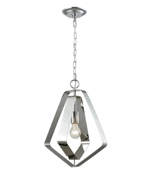 ORBITA3: Bohemian Small Polished Nickel Hardware Pendant Light