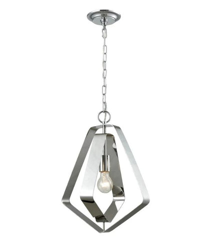 ORBITA3: Bohemian Small Polished Nickel Hardware Pendant Light