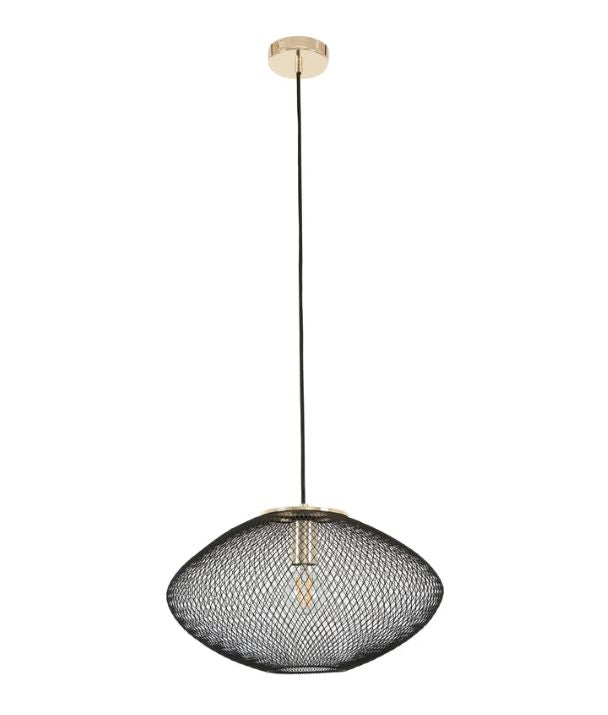 GOLPE: Modern Interior Small Oval Stainless Steel Pendant Lights - Black