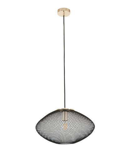 GOLPE: Modern Interior Small Oval Stainless Steel Pendant Lights - Black