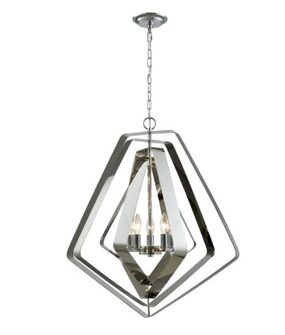 ORBITA5: Bohemian Large Polished Nickel Hardware Pendant Light