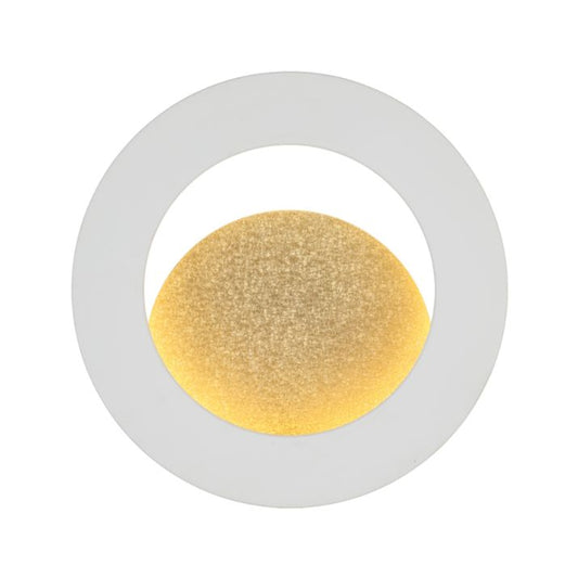 PELZER 30CM LED Wall Light - White/Gold