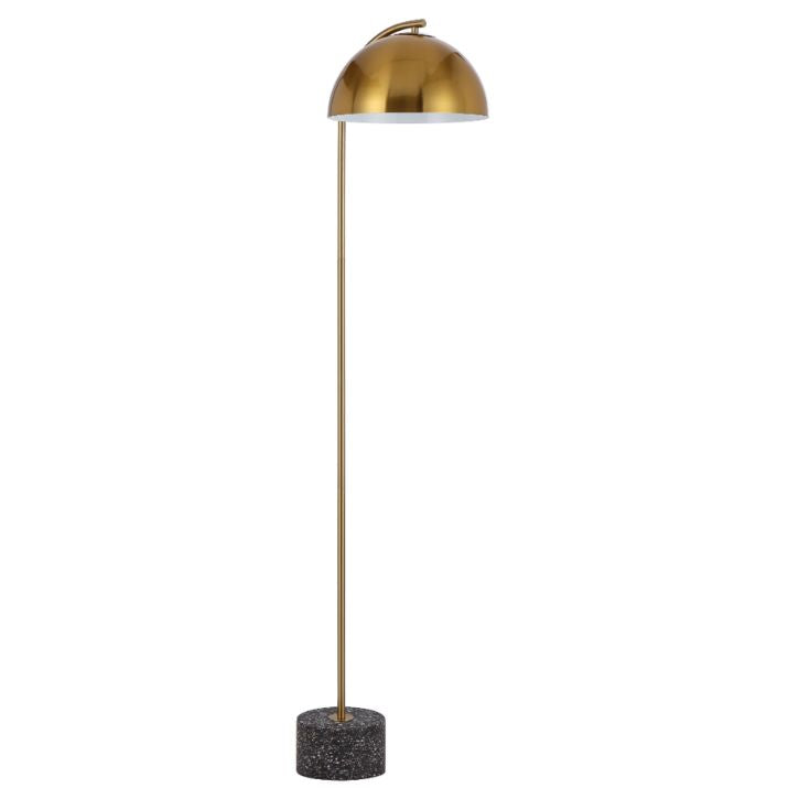 ORTEZ Floor Lamp - Black Terrazzo/Antique Gold