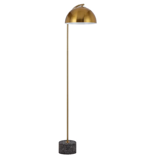 ORTEZ Floor Lamp - Black Terrazzo/Antique Gold