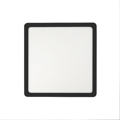 LUNOS 23CM 18W 3CCT Square LED Oyster Dimmable Ceiling Light - Black