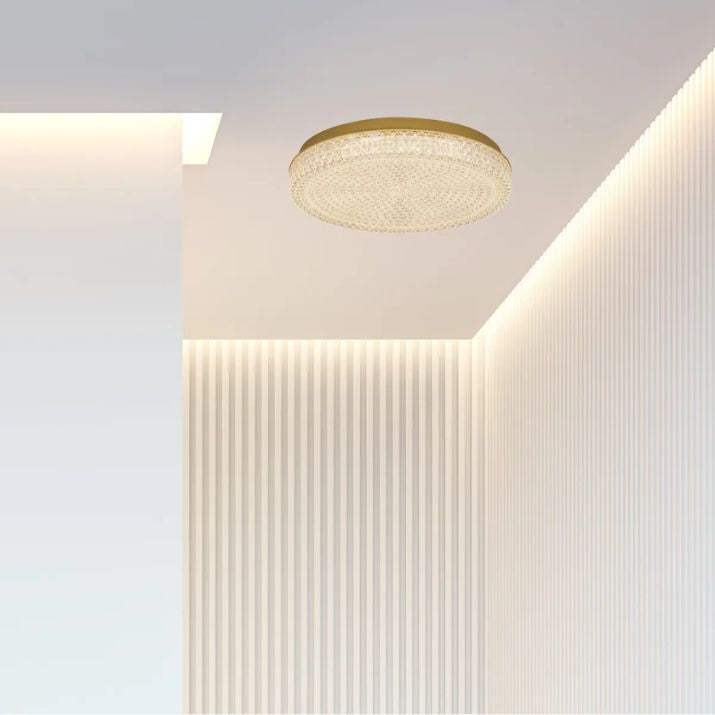 Calibo Ibis Crystalline Small Round LED CTC Light - Gold