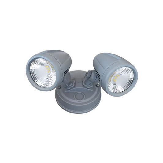 ILLUME Twin Exterior LED Spotlight - Silver