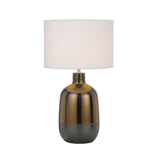 ARTHUR Ceramic Table Lamp - Bronze/White