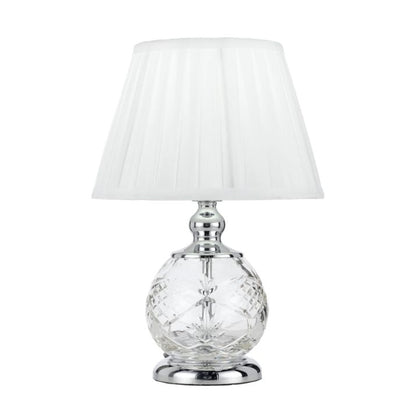 VIVIAN Table Lamp - Chrome/White