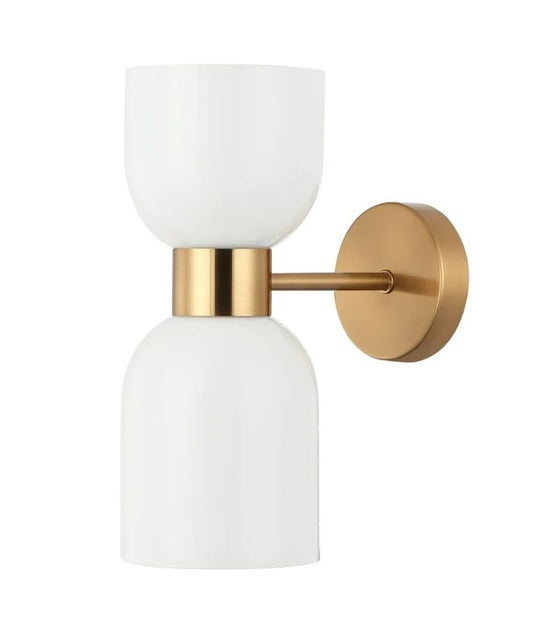 CLESSIDRA: Interior Opal Glass Ellipse Wall Light