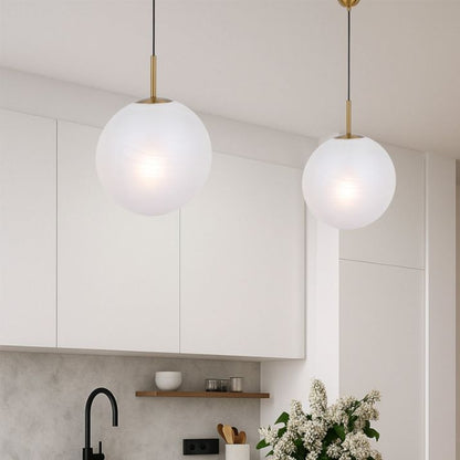 Bally 16 Pendant Light - Nickel / Opal Matt