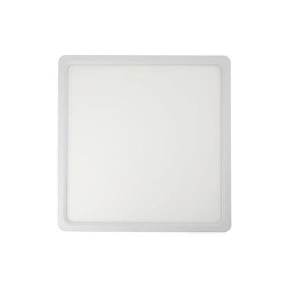 LUNOS 23CM 18W 3CCT Square LED Oyster Dimmable Ceiling Light - White