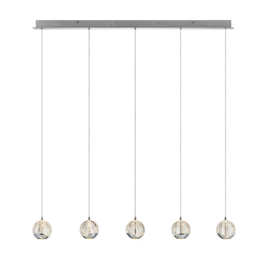 SEGOVIA 5 LED BAR Pendant Light - Chrome