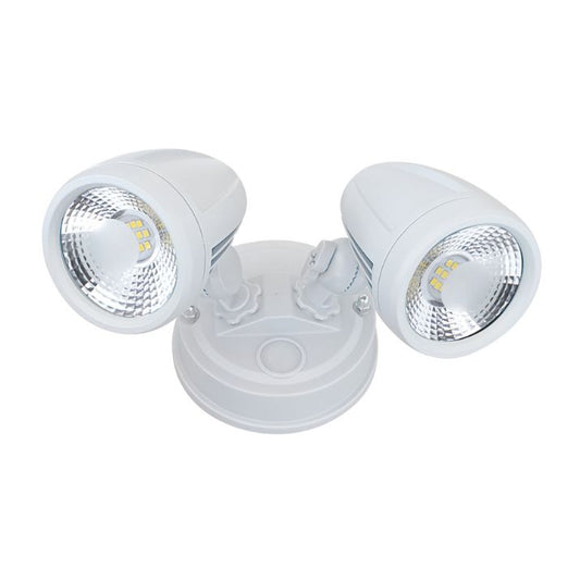 ILLUME Twin Exterior LED Spotlight - White