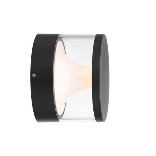NORAL Exterior LED Wall Light - Black/Clear